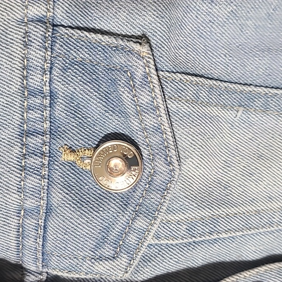 LIMITED TOO Girl's Denim Blue Jean Sleeveless Vest - Size 8 - Picture 5 of 12